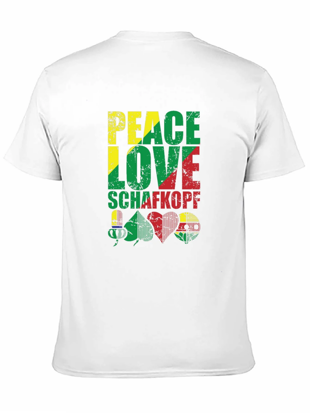 Peace Love Schafkopf Card Game Black T-Shirt product image 2