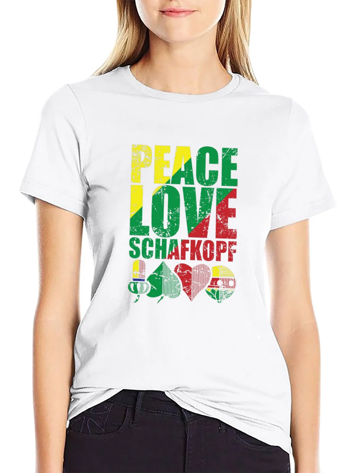 Peace Love Schafkopf Card Game Black T-Shirt product image 11