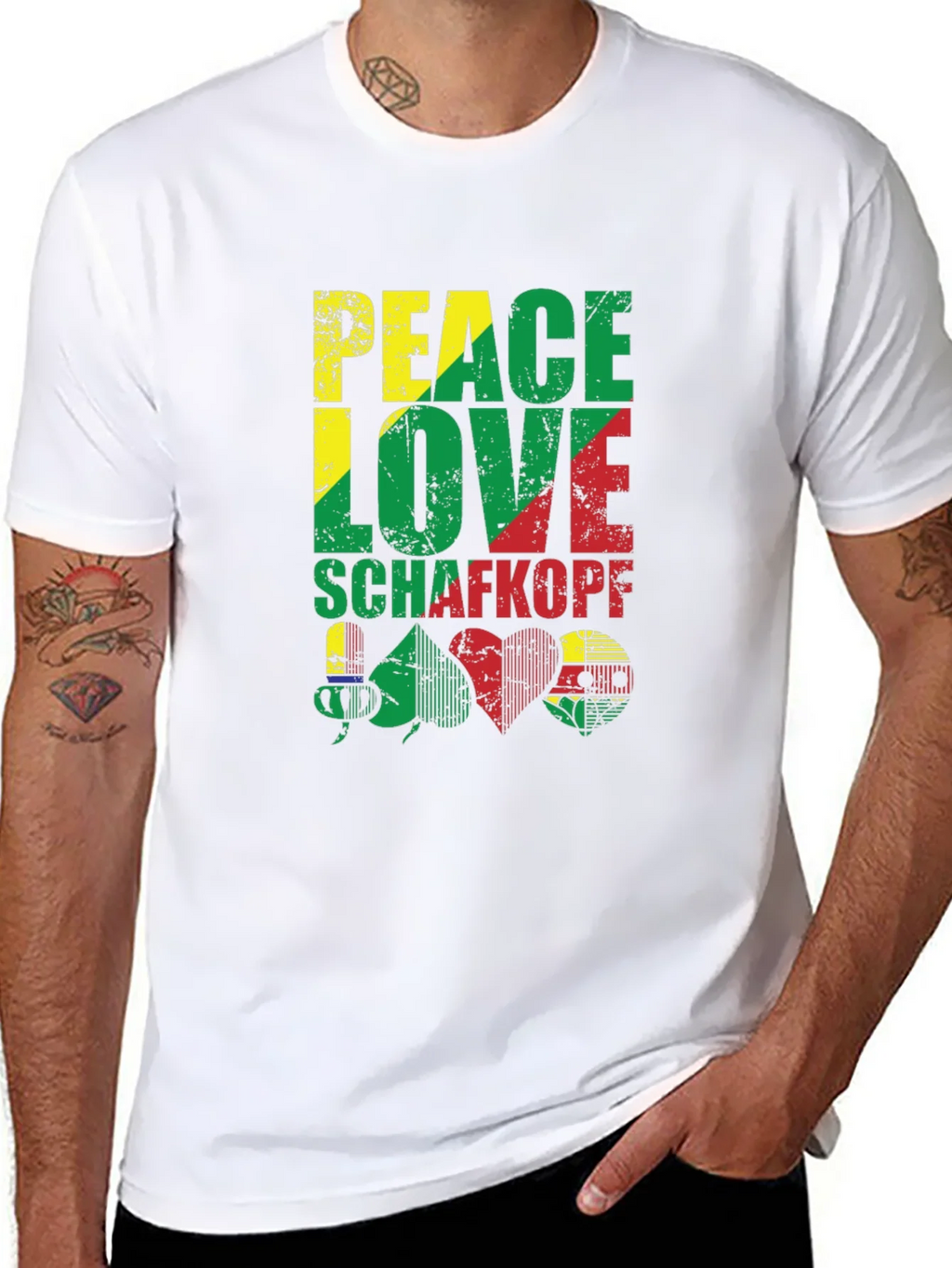 Peace Love Schafkopf Card Game Black T-Shirt product image 10