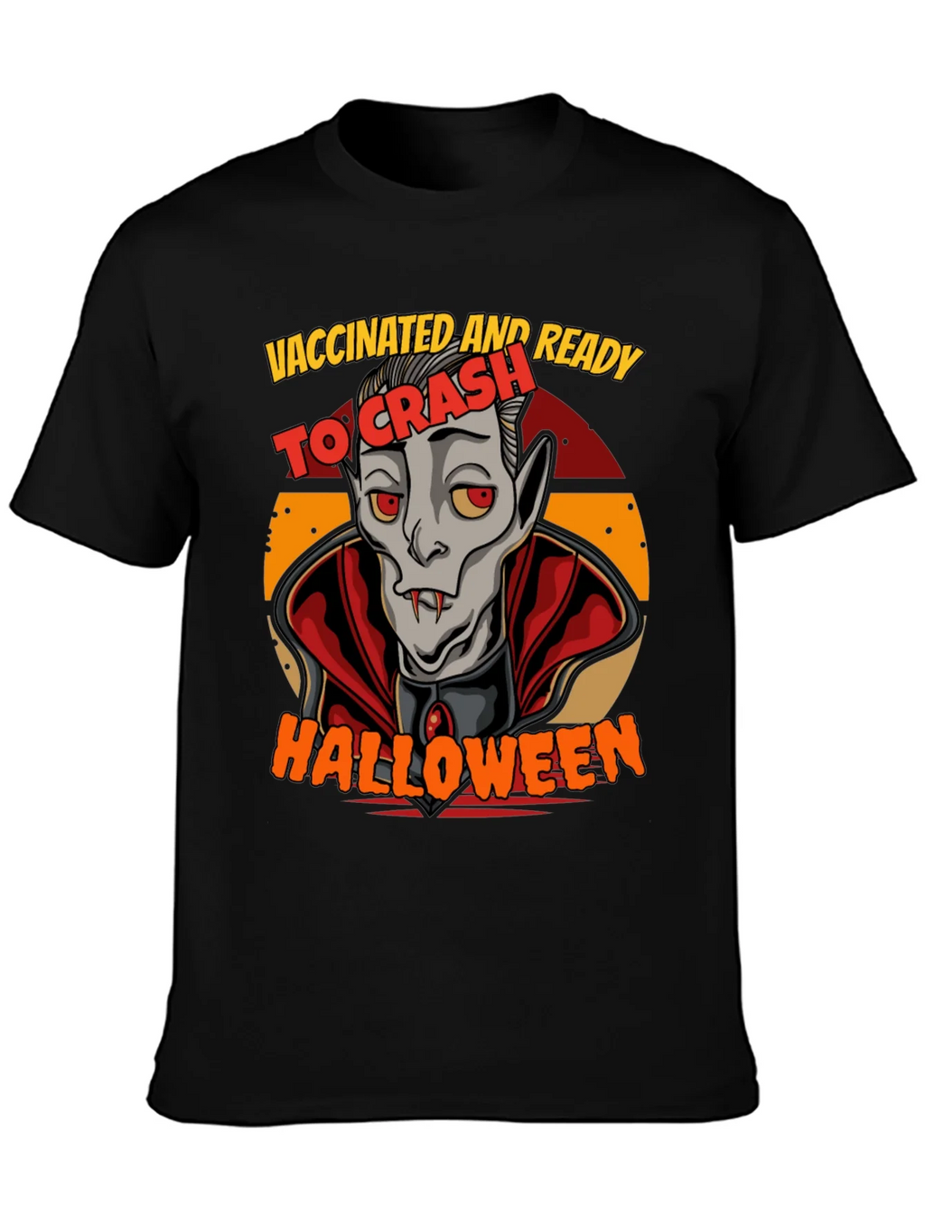 Vaccinated & Ready To Crash Halloween T-Shirt product image 6
