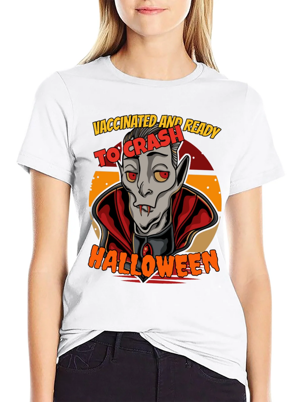 Vaccinated & Ready To Crash Halloween T-Shirt product image 11