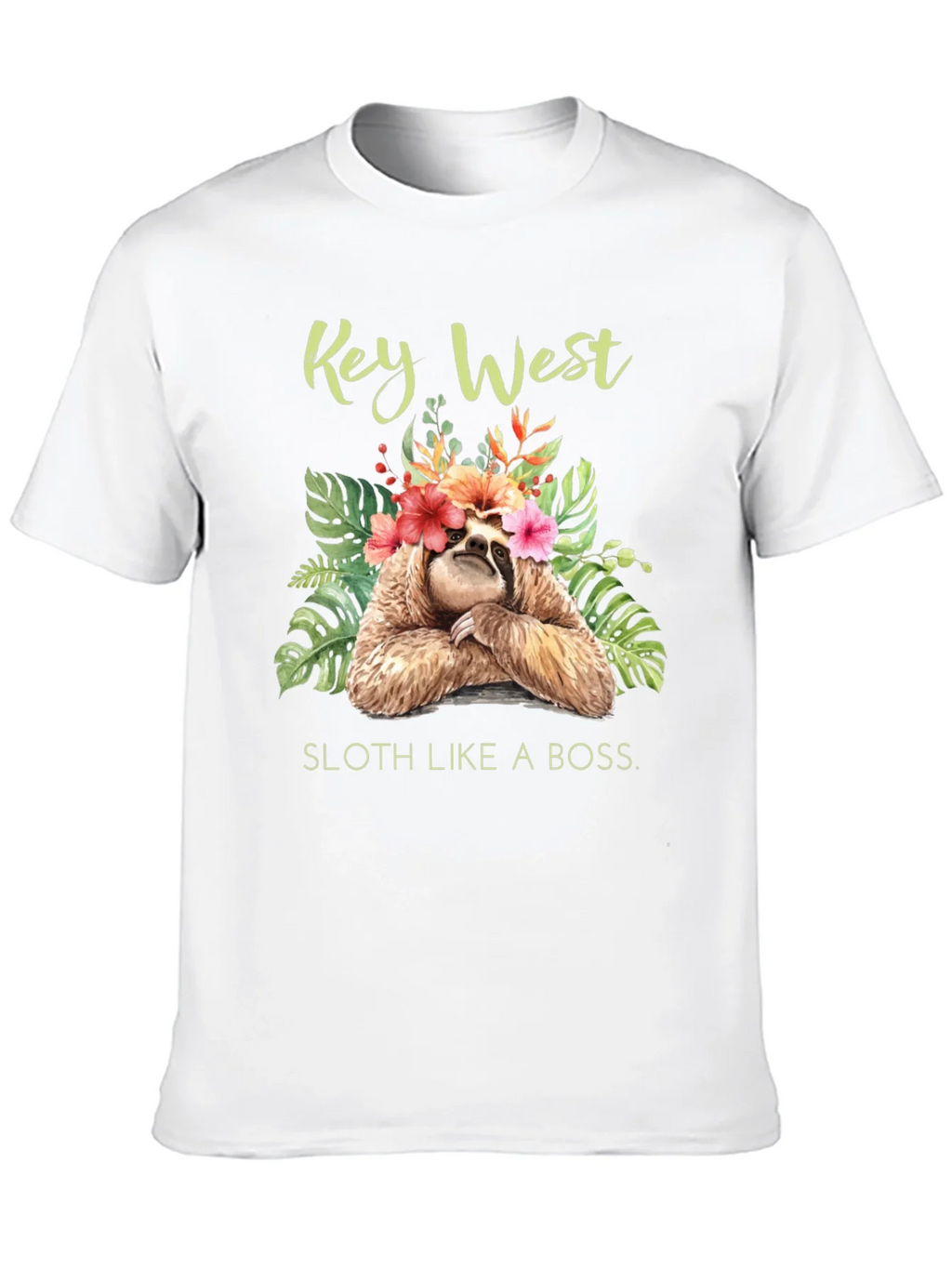 Key West Sloth Graphic T-Shirt product image 12