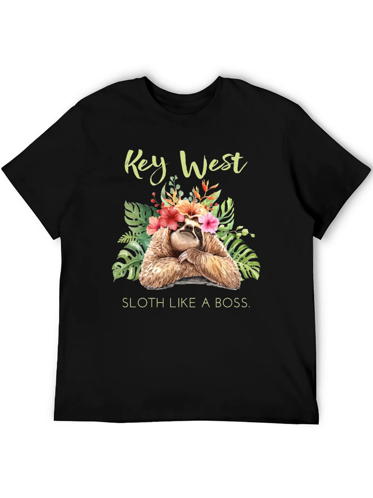 Key West Sloth Graphic T-Shirt product image 8