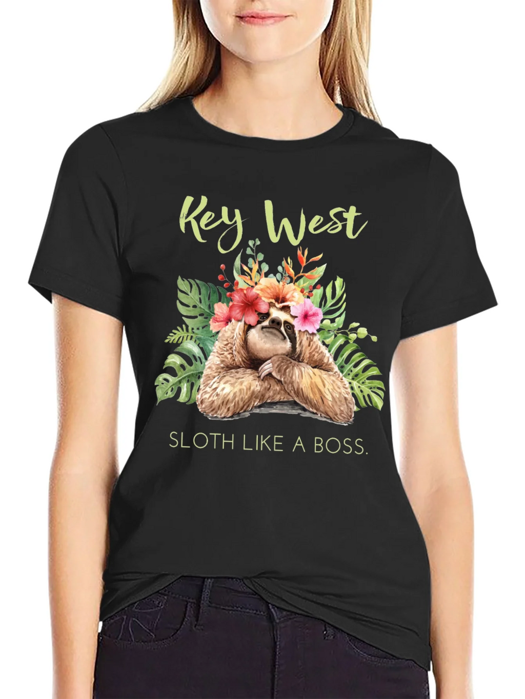 Key West Sloth Graphic T-Shirt product image 5