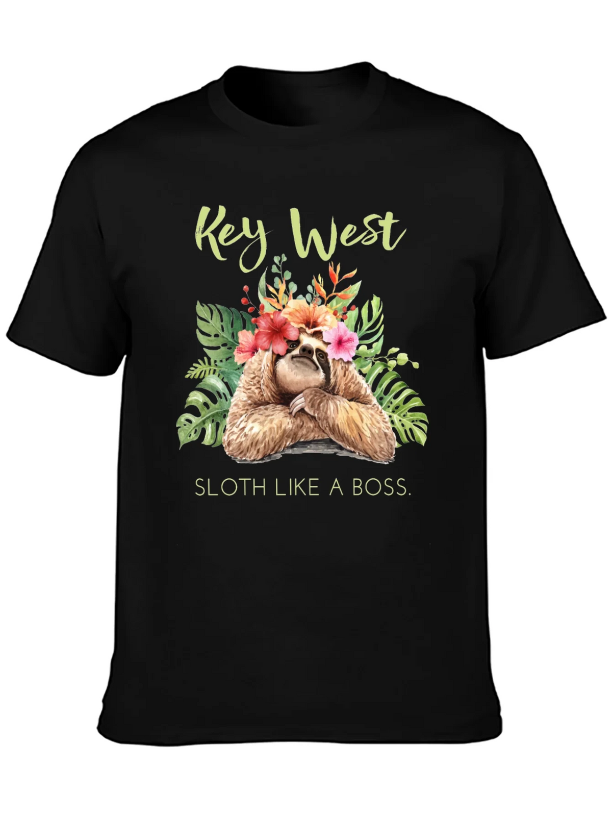 Key West Sloth Graphic T-Shirt product image 6