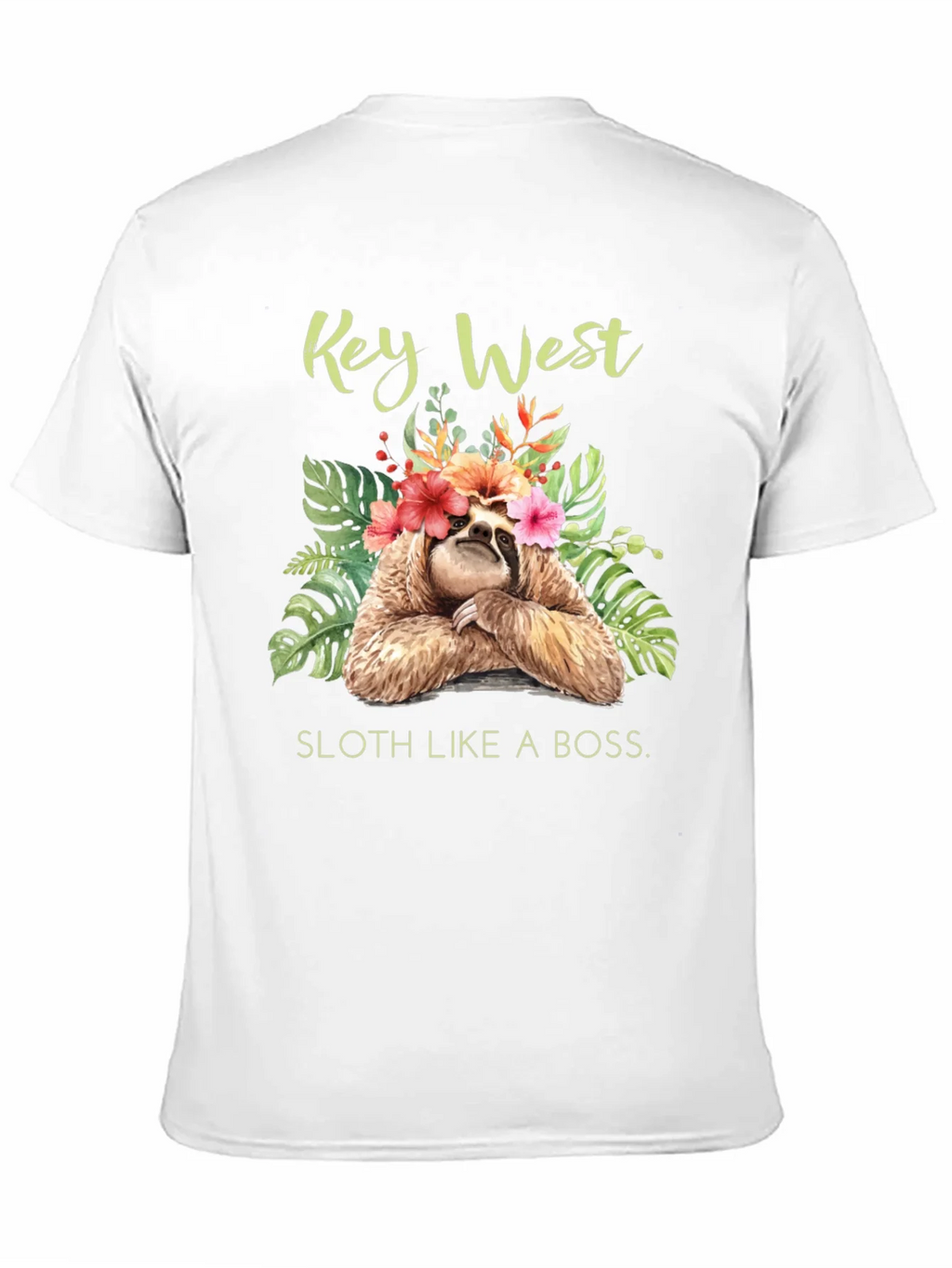 Key West Sloth Graphic T-Shirt product image 2