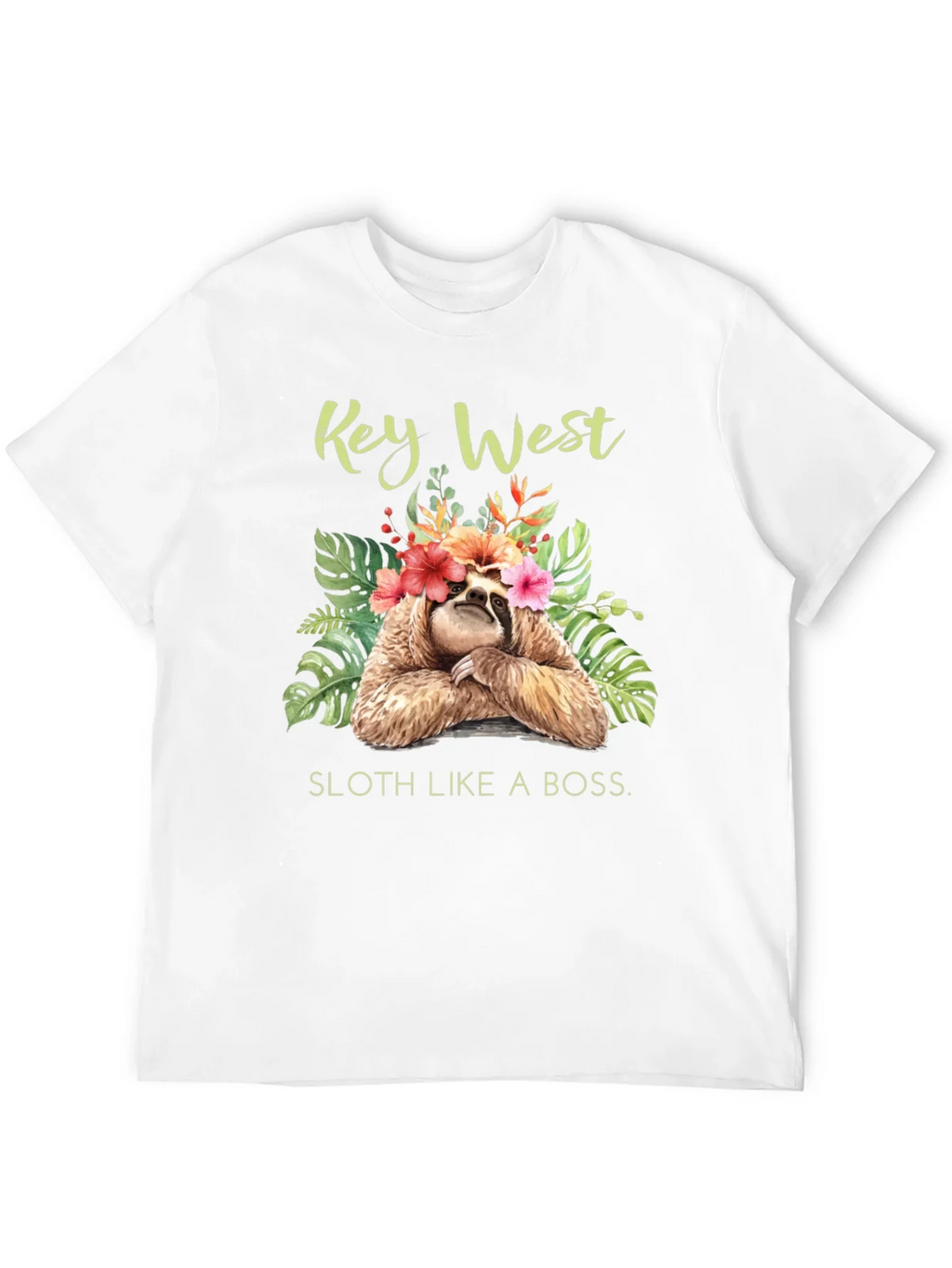 Key West Sloth Graphic T-Shirt product image 3