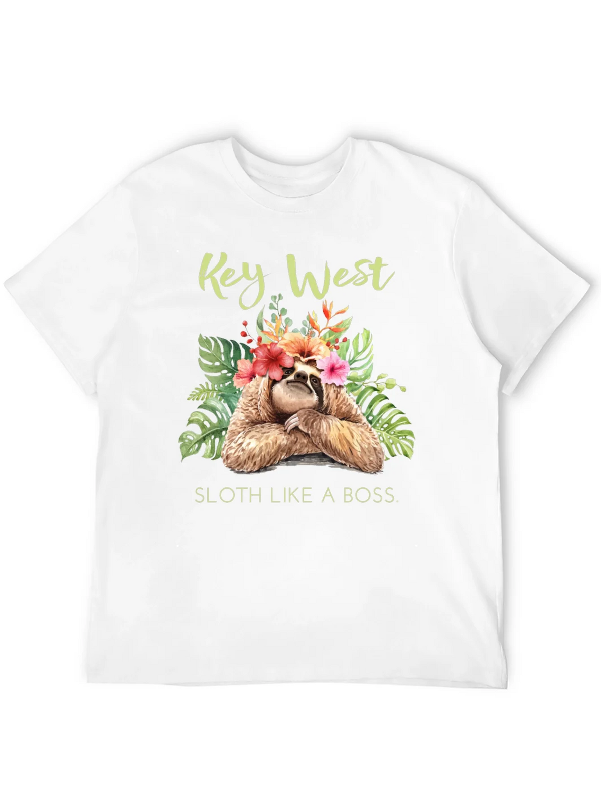 Key West Sloth Graphic T-Shirt product image 3