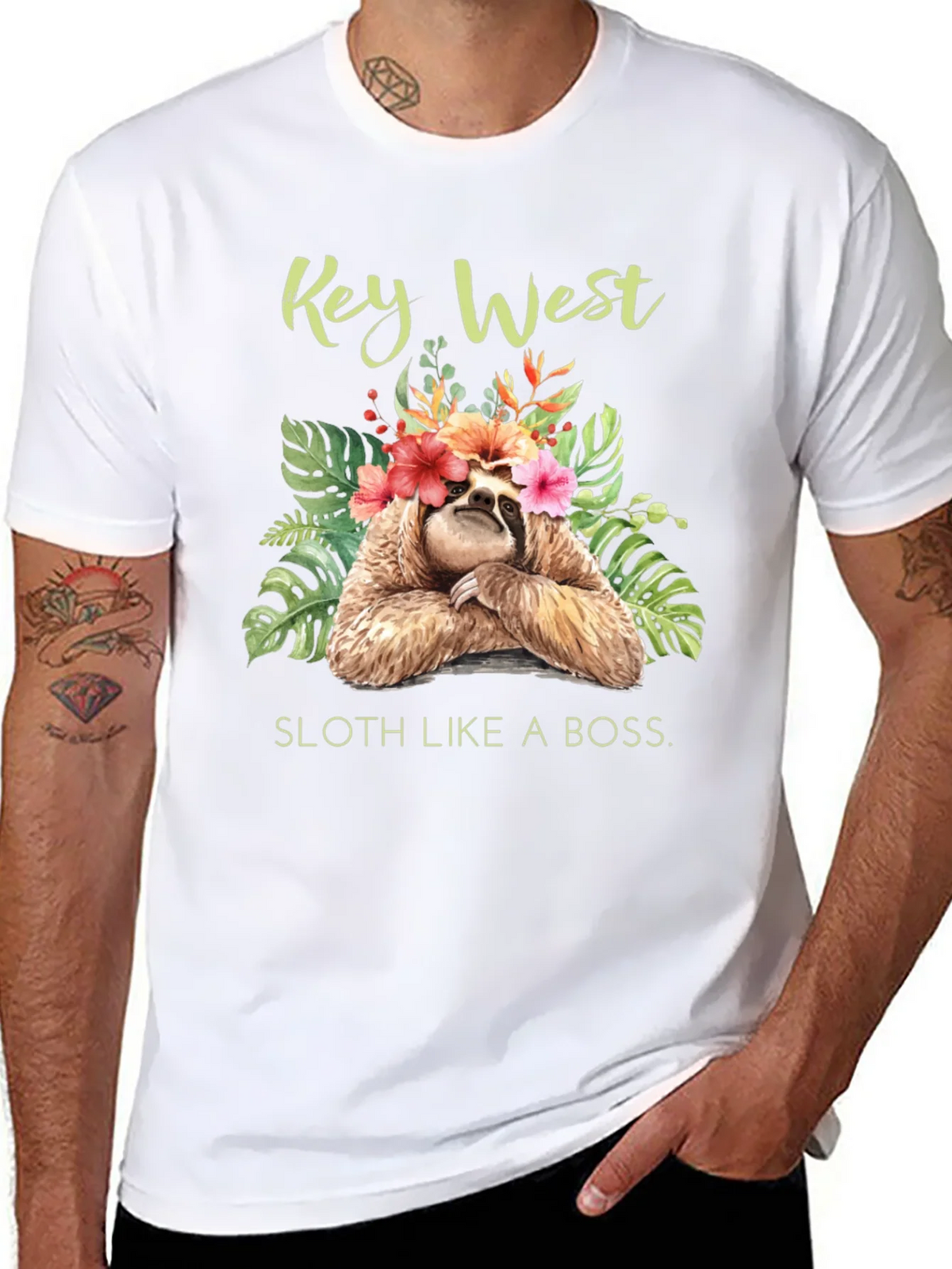 Key West Sloth Graphic T-Shirt product image 10