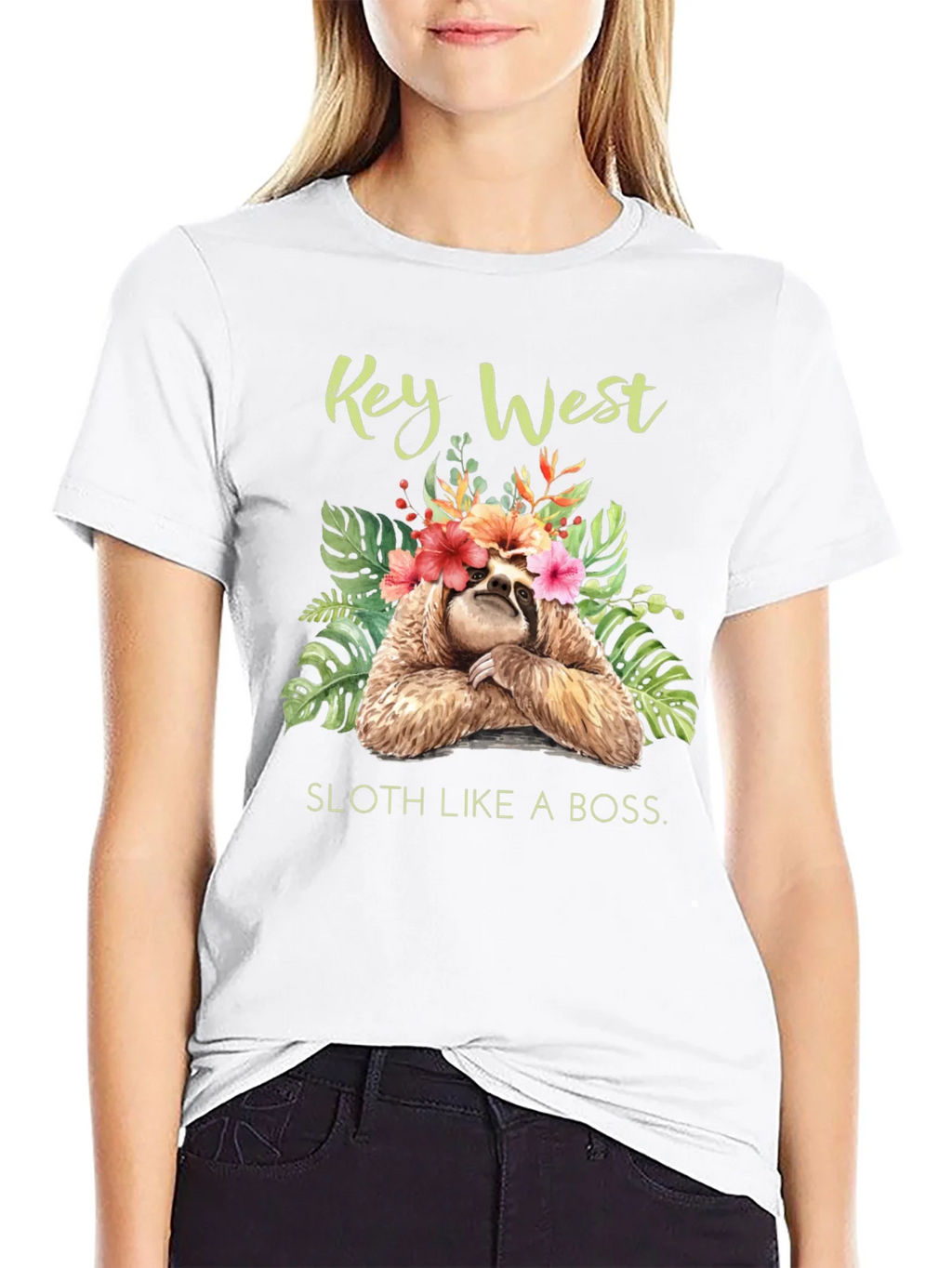 Key West Sloth Graphic T-Shirt product image 11
