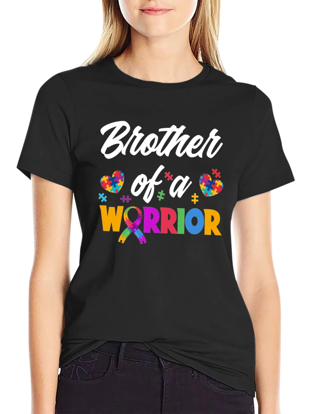 Brother of a Warrior Autism Awareness T-Shirt product image 5