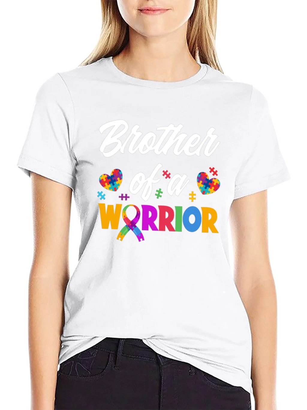 Brother of a Warrior Autism Awareness T-Shirt product image 11