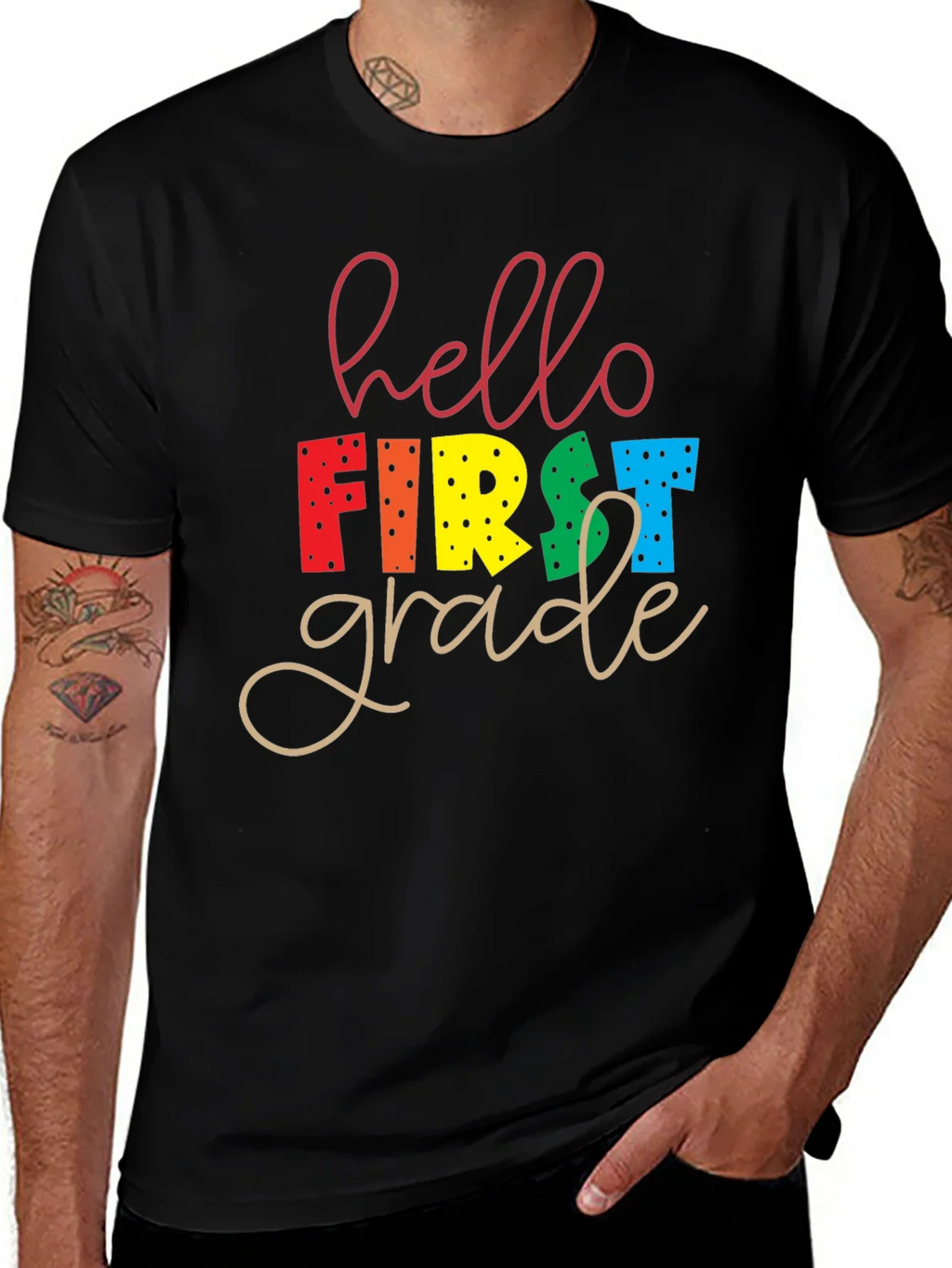 Hello First Grade T-Shirt - Back to School product image 1