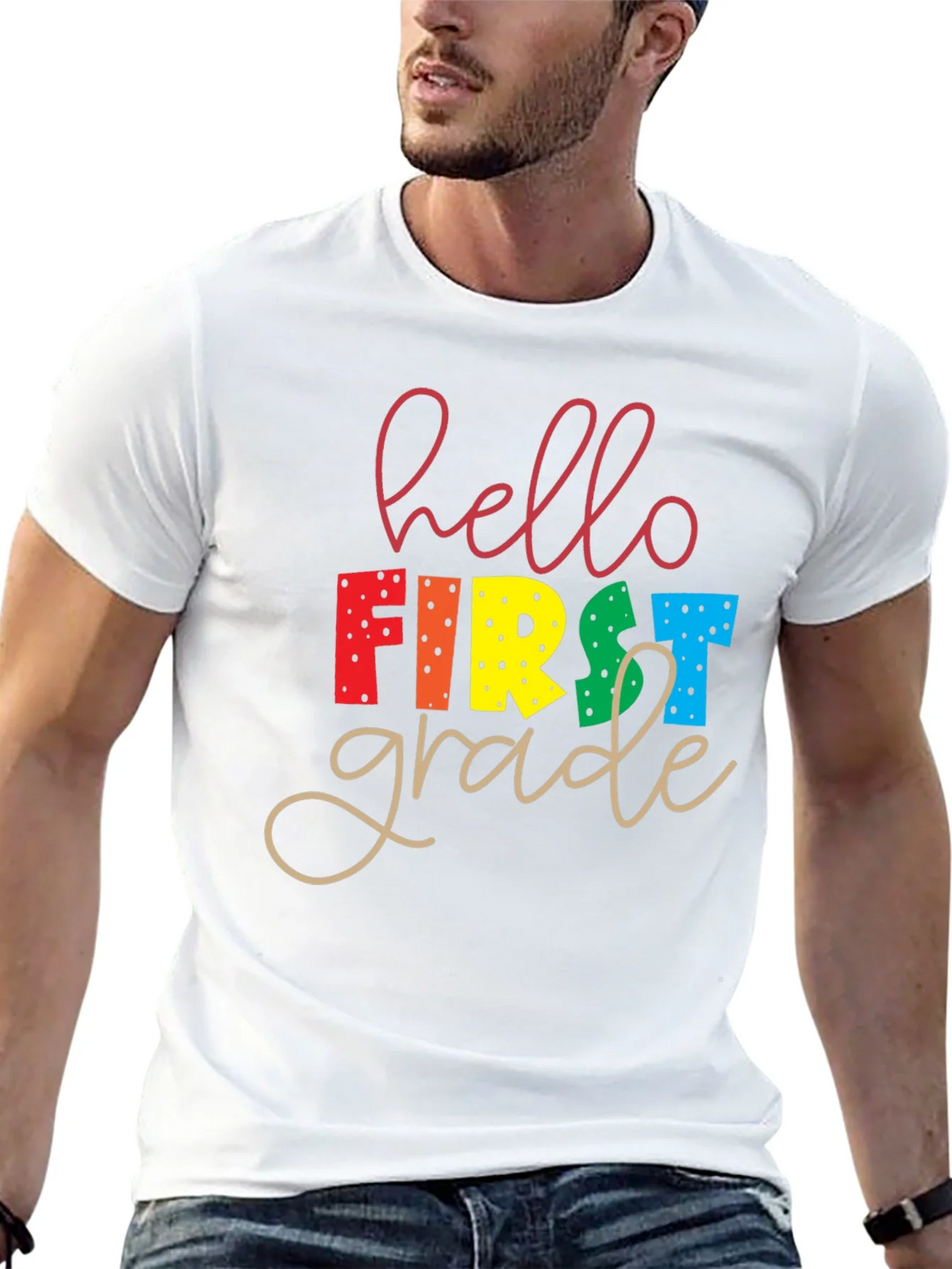 Hello First Grade T-Shirt - Back to School product image 4