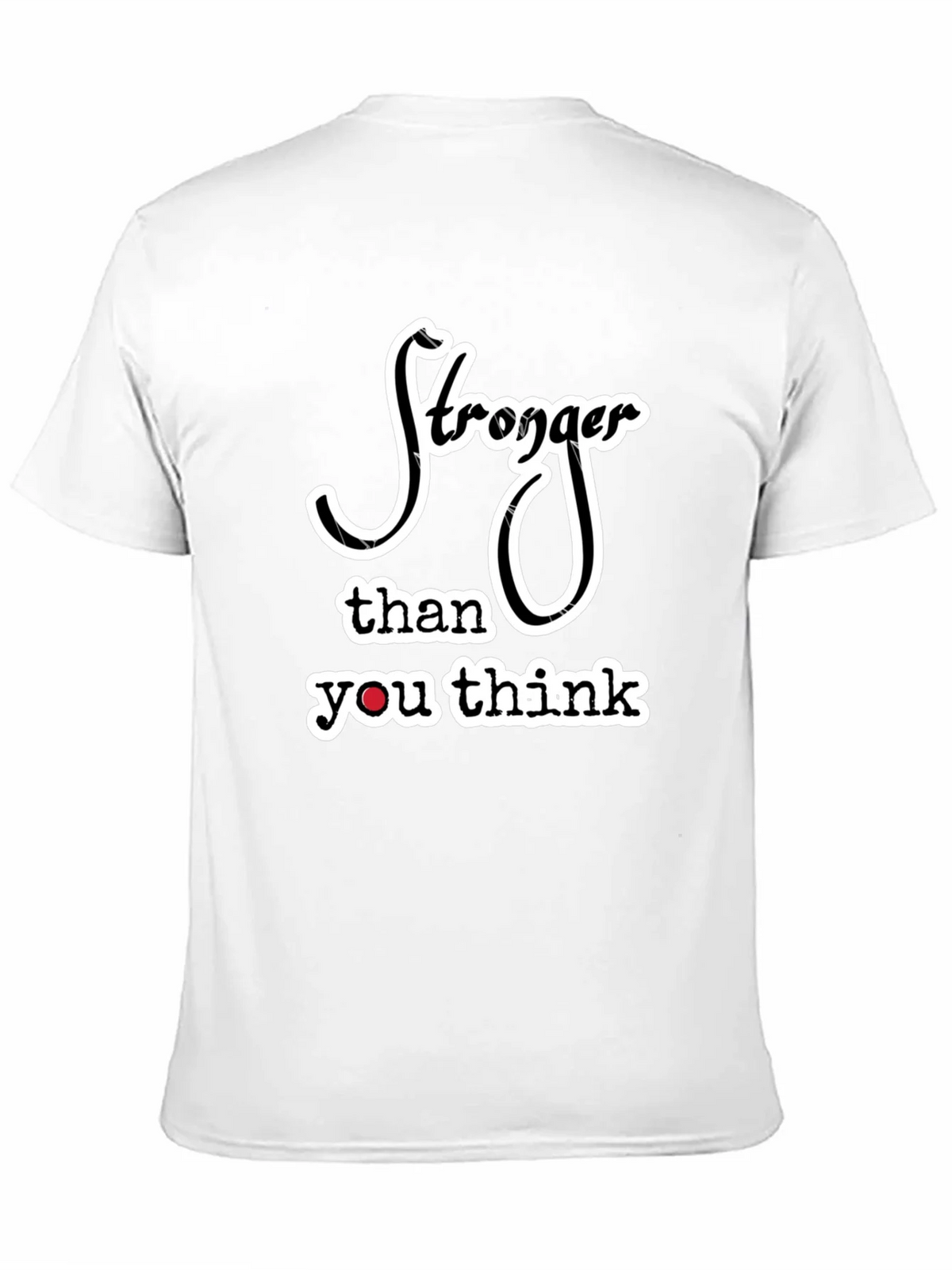 Stronger Than You Think Black Graphic Tee product image 2