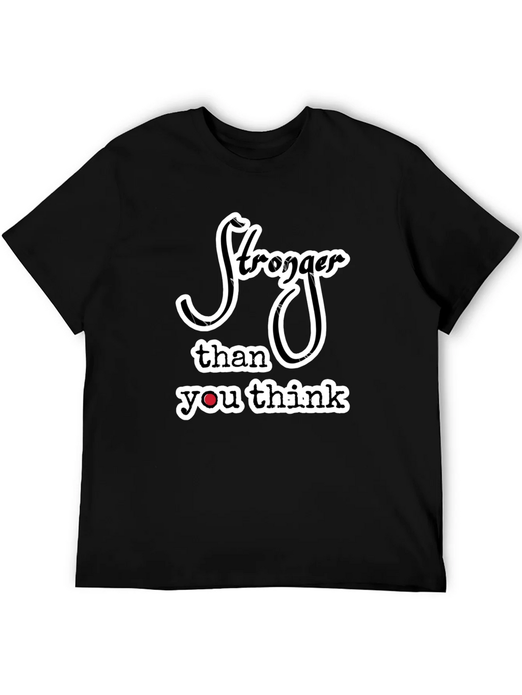 Stronger Than You Think Black Graphic Tee product image 8