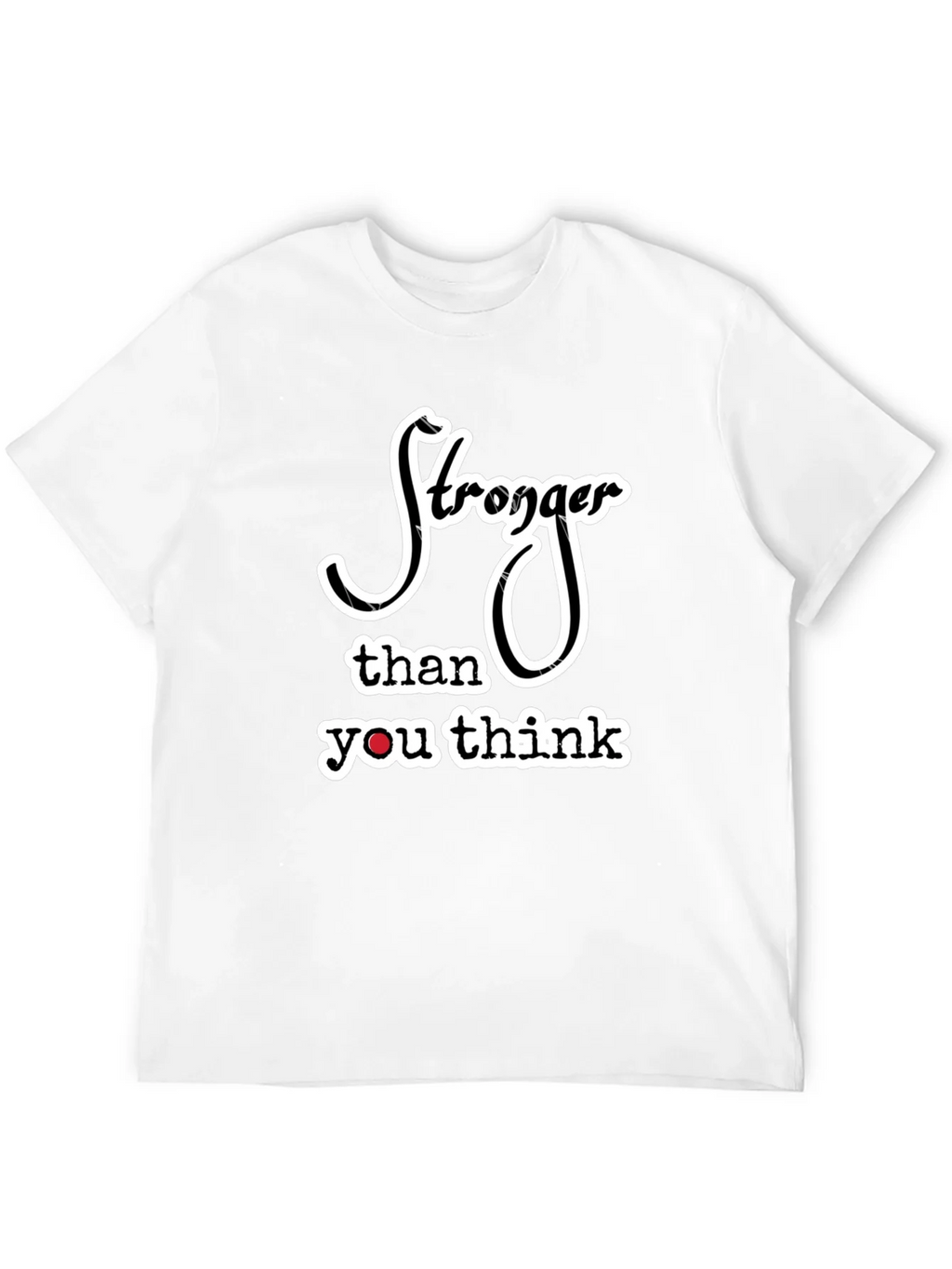 Stronger Than You Think Black Graphic Tee product image 3