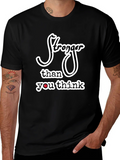 Stronger Than You Think Black Graphic Tee product image 1