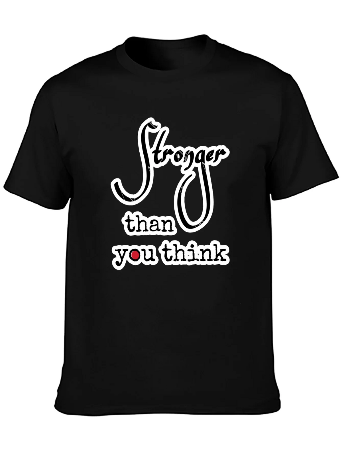 Stronger Than You Think Black Graphic Tee product image 6