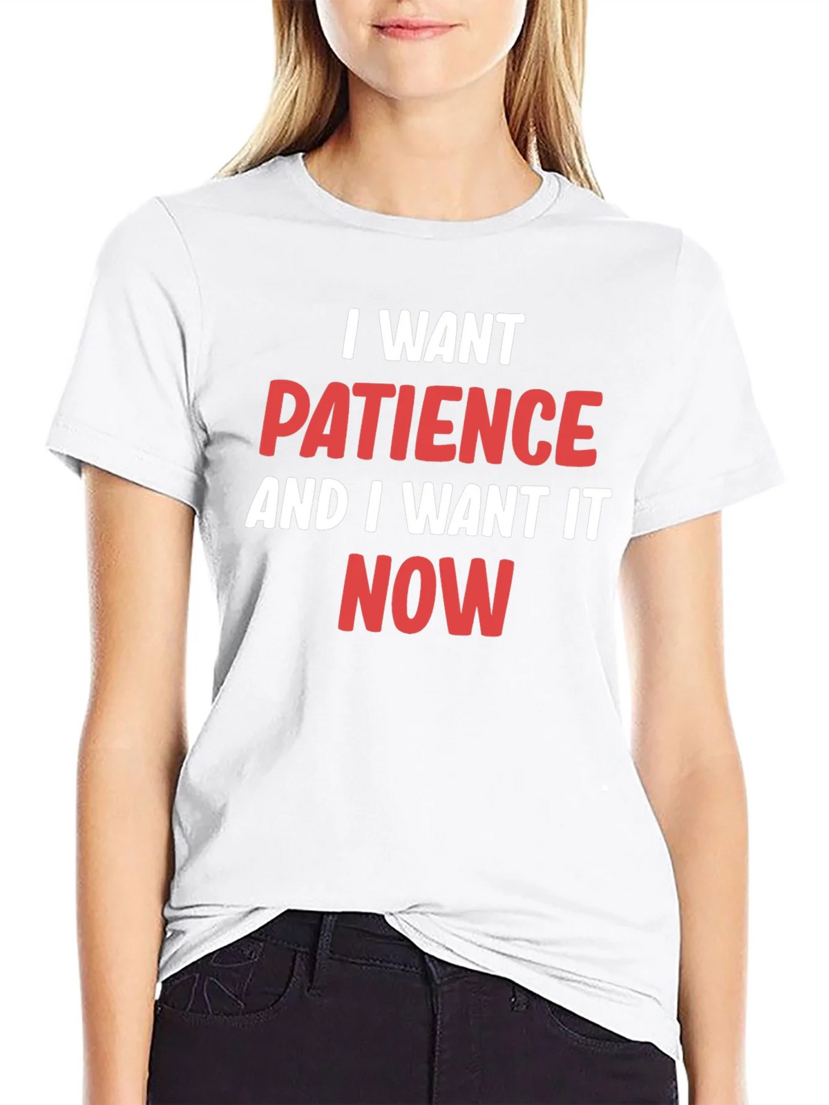 I Want Patience T-Shirt - Funny Slogan Tee product image 11