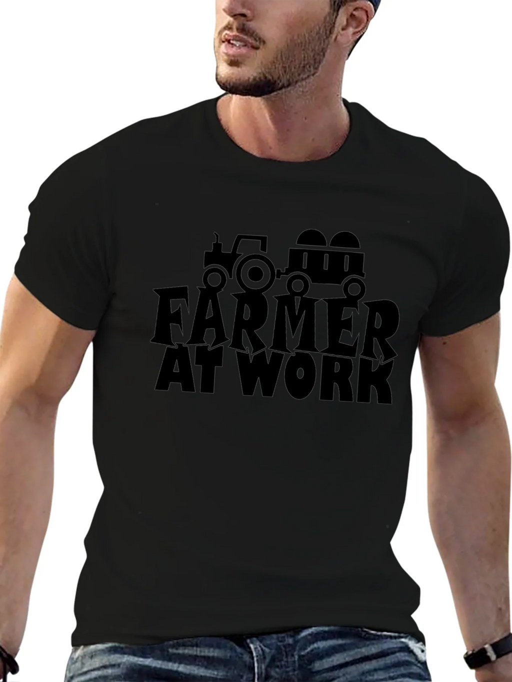 Farmer at Work T-Shirt - Tractor Graphic Tee product image 9