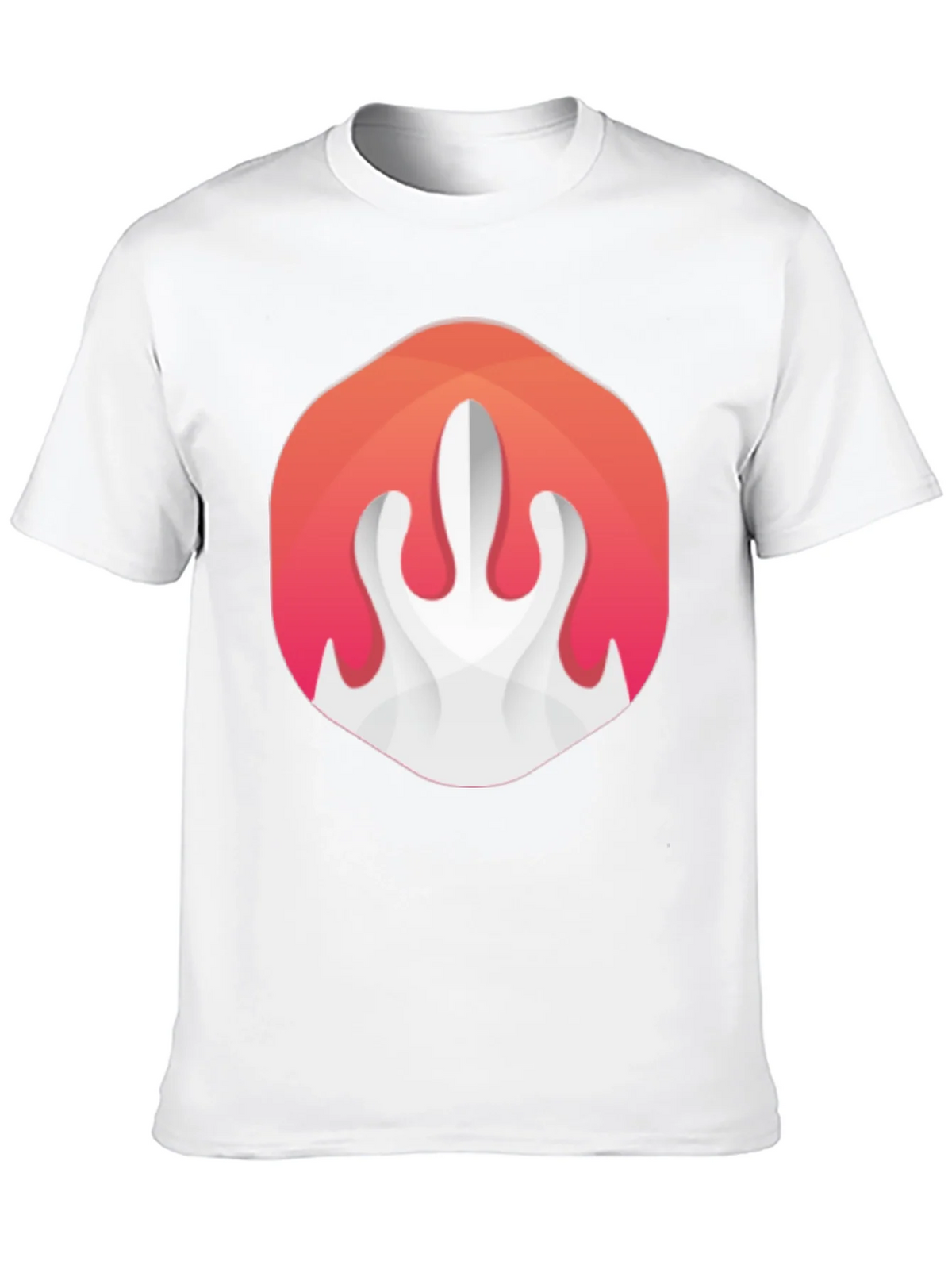 Abstract Flame Graphic Black T-Shirt product image 12