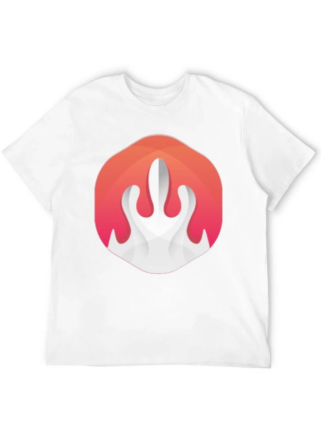 Abstract Flame Graphic Black T-Shirt product image 3
