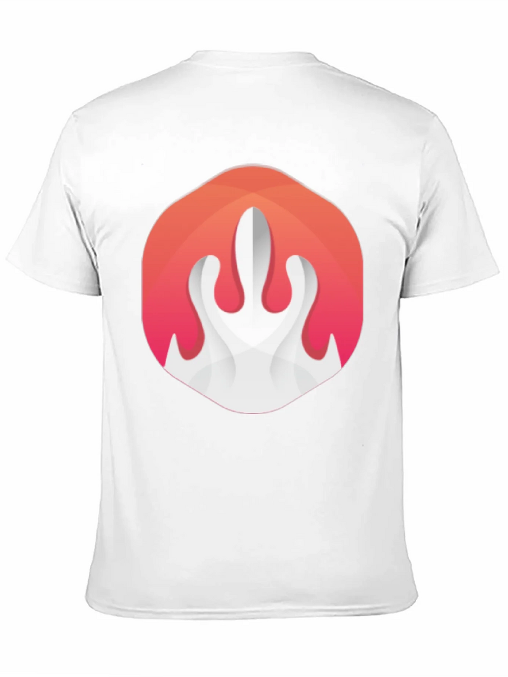 Abstract Flame Graphic Black T-Shirt product image 2