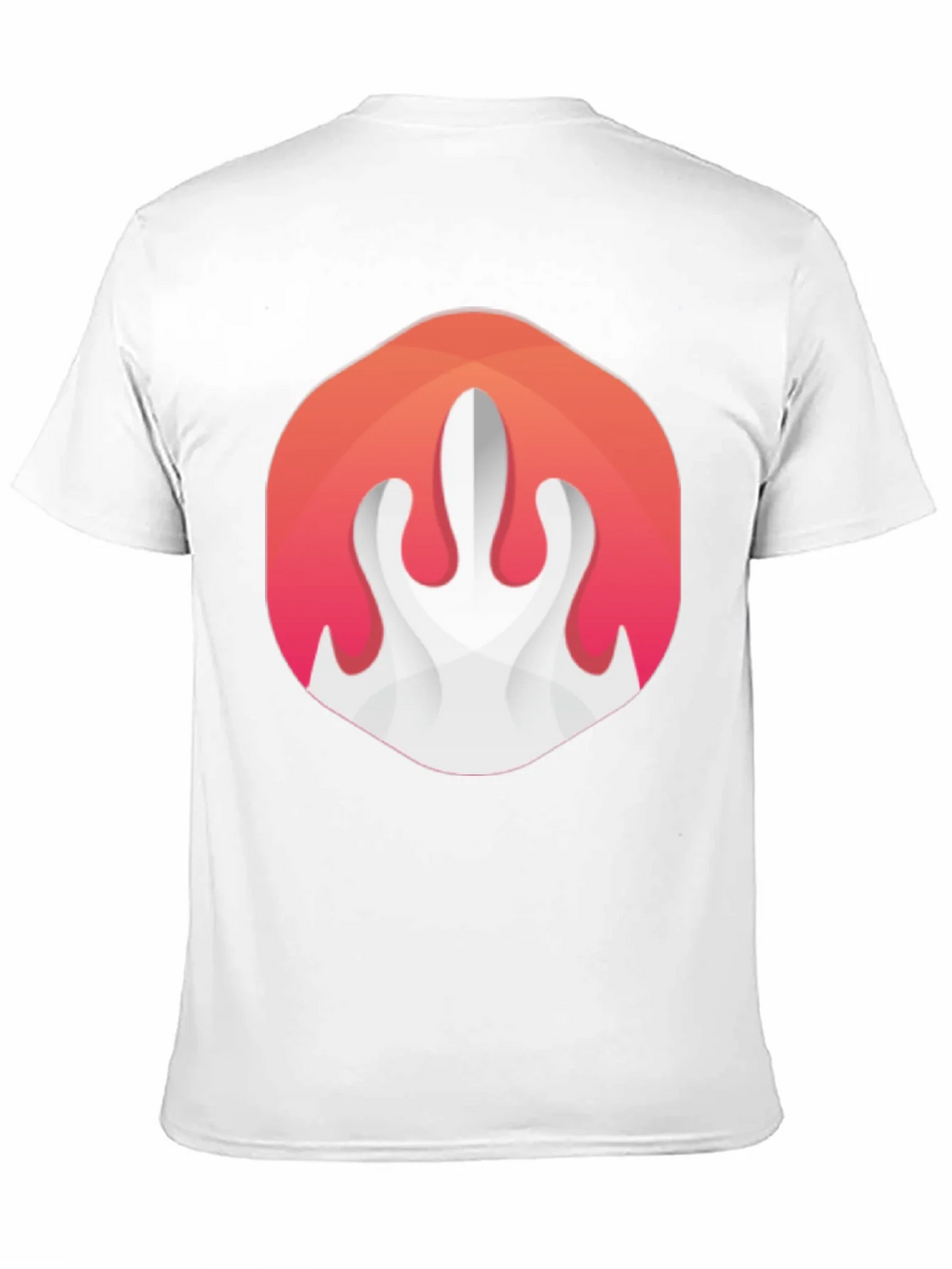 Abstract Flame Graphic Black T-Shirt product image 2