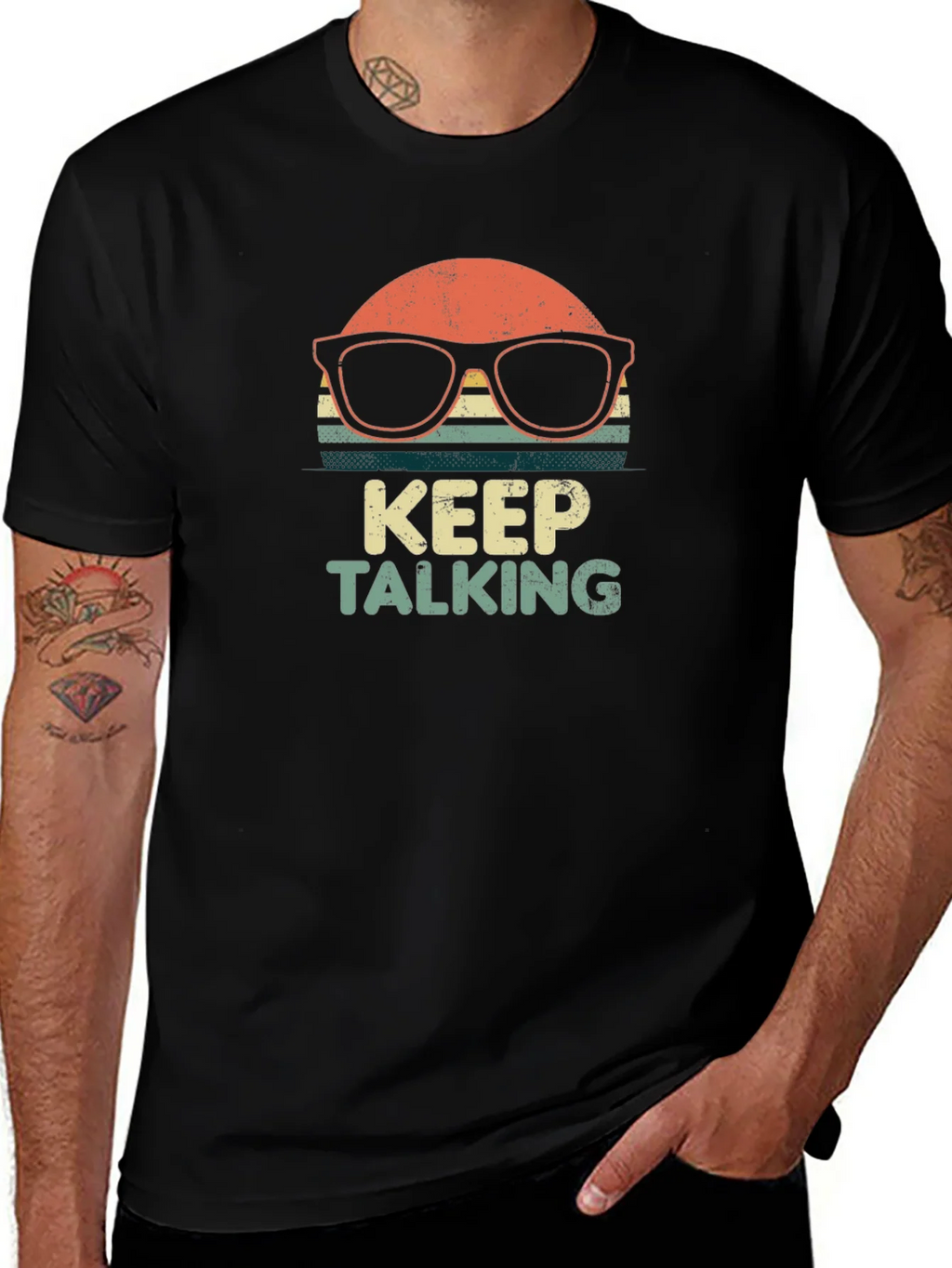 Keep Talking Retro Graphic T-Shirt product image 1