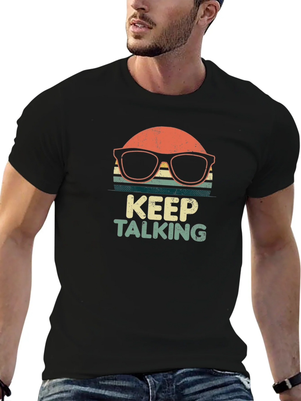 Keep Talking Retro Graphic T-Shirt product image 9