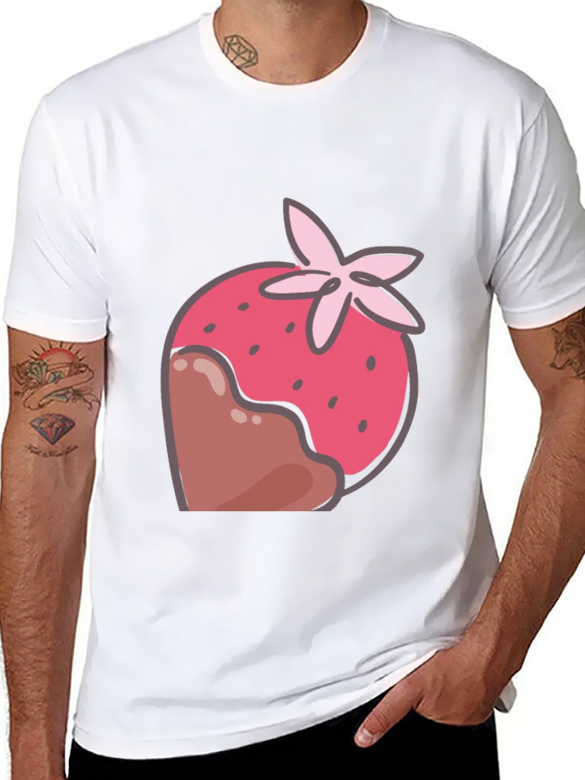 Strawberry Chocolate Dipped T-Shirt product image 10