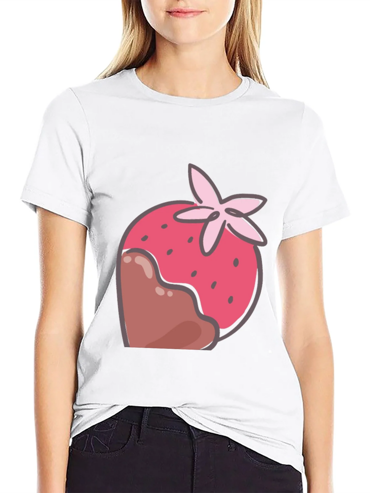 Strawberry Chocolate Dipped T-Shirt product image 11