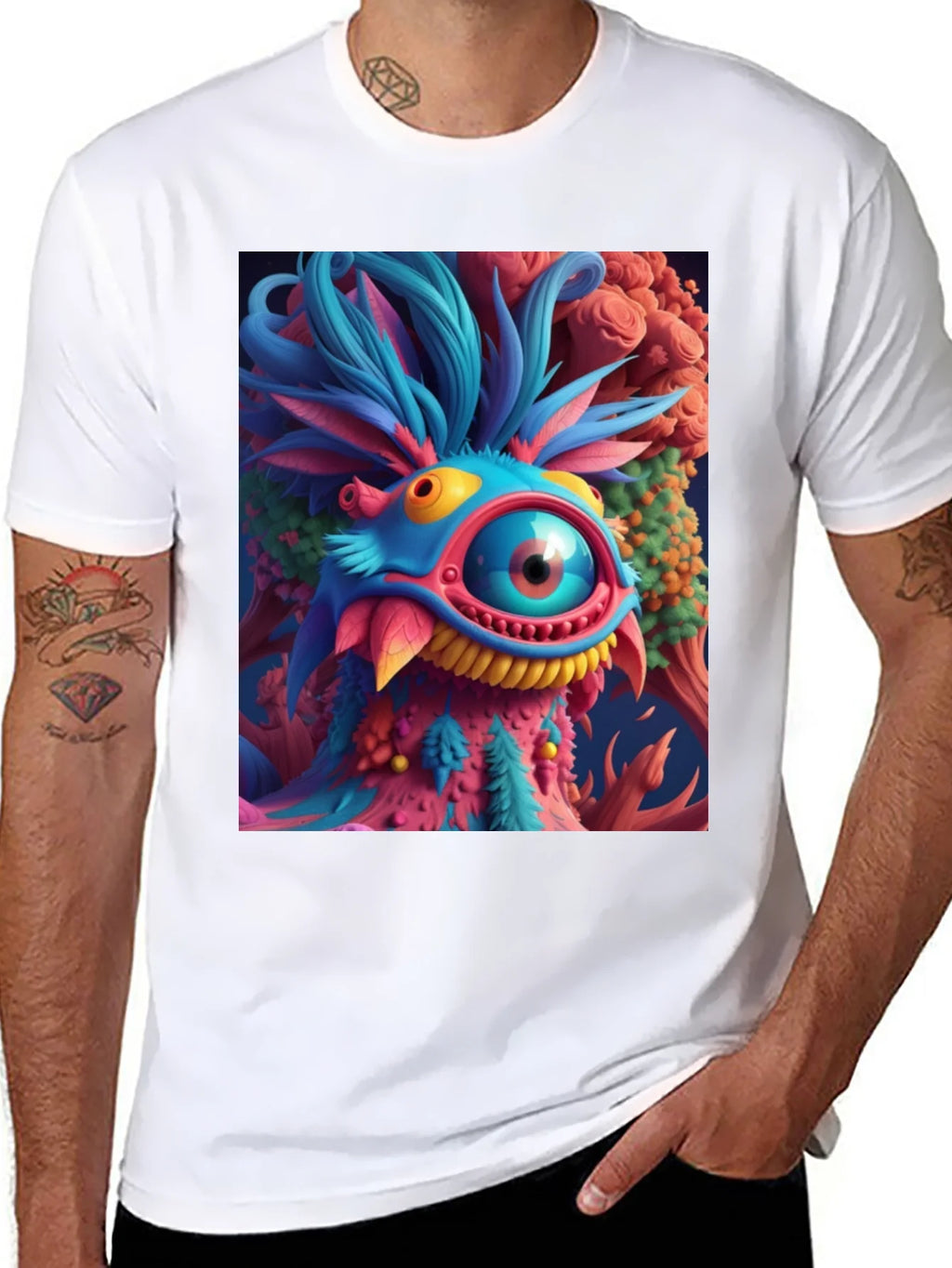 Funky Monster Graphic Tee - Eye-Catching Design product image 10
