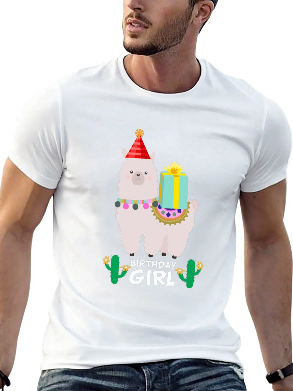 Birthday Girl Llama T-Shirt - Festive Celebration product image 4
