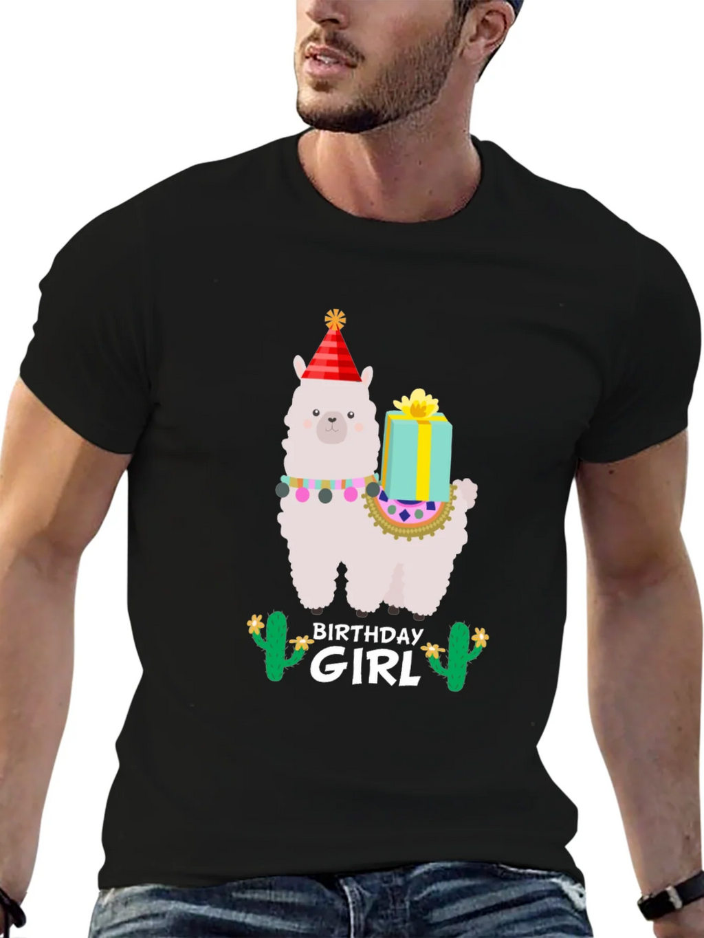 Birthday Girl Llama T-Shirt - Festive Celebration product image 9