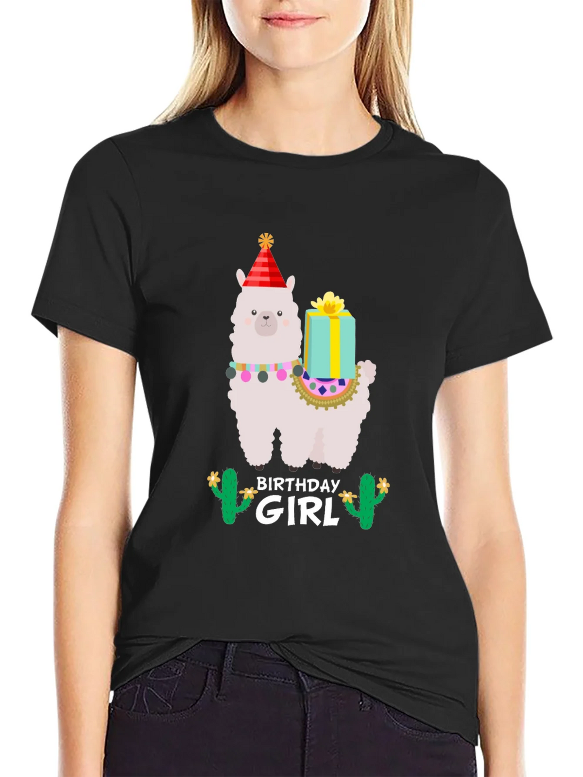 Birthday Girl Llama T-Shirt - Festive Celebration product image 5