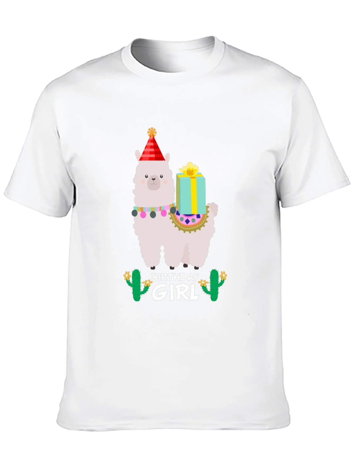 Birthday Girl Llama T-Shirt - Festive Celebration product image 12