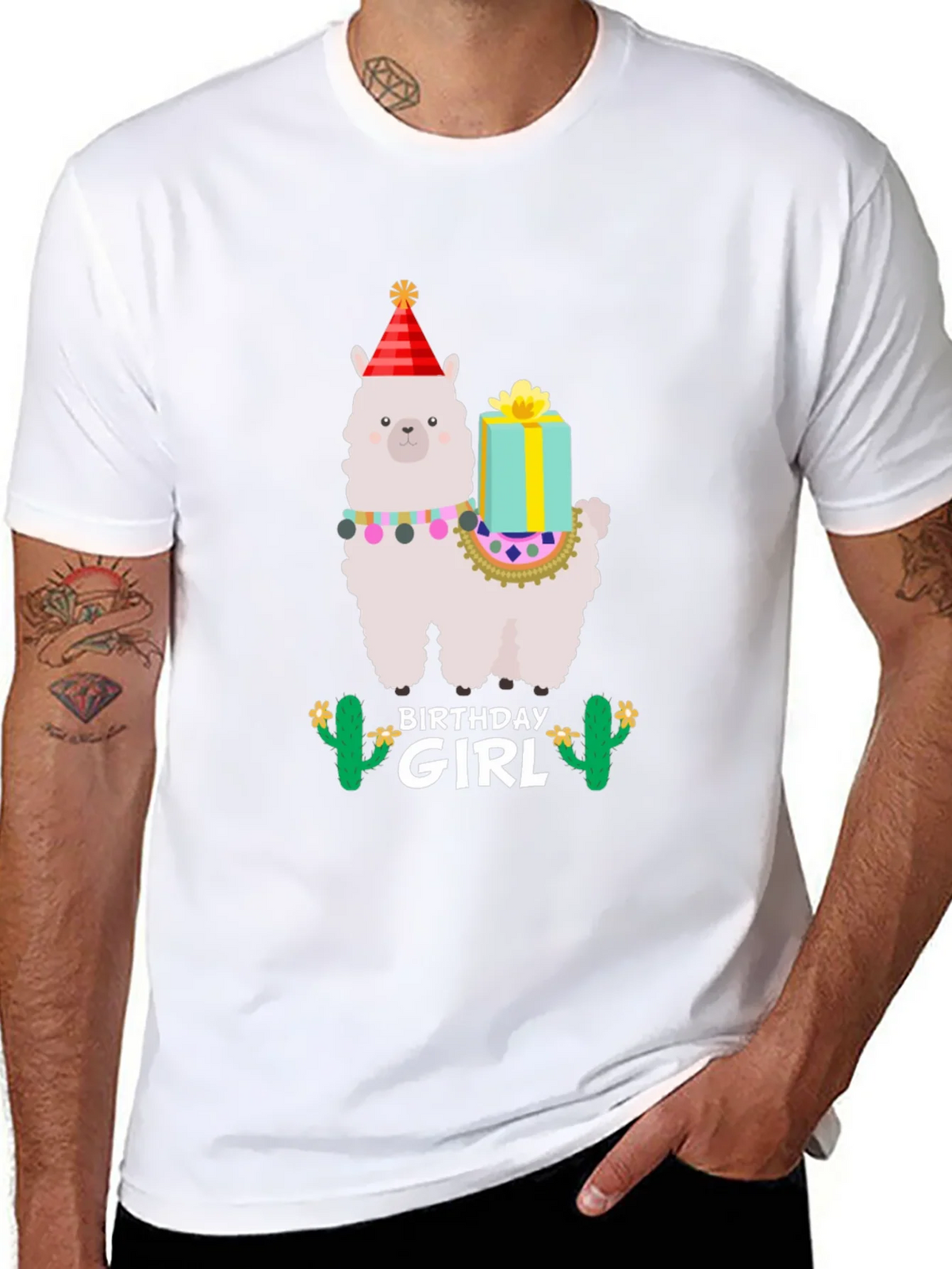 Birthday Girl Llama T-Shirt - Festive Celebration product image 10