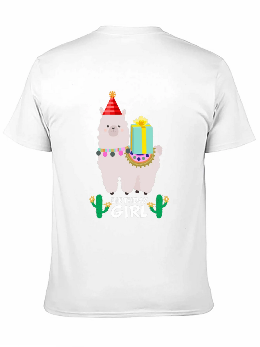 Birthday Girl Llama T-Shirt - Festive Celebration product image 2