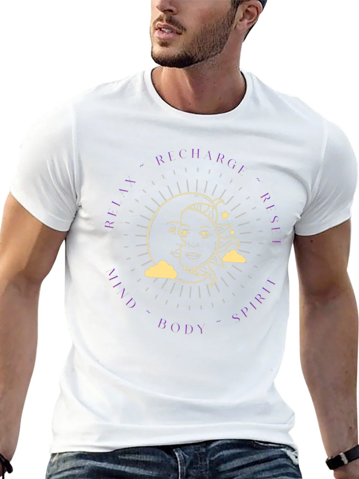 Recharge Mind Body Spirit Graphic Tee product image 4