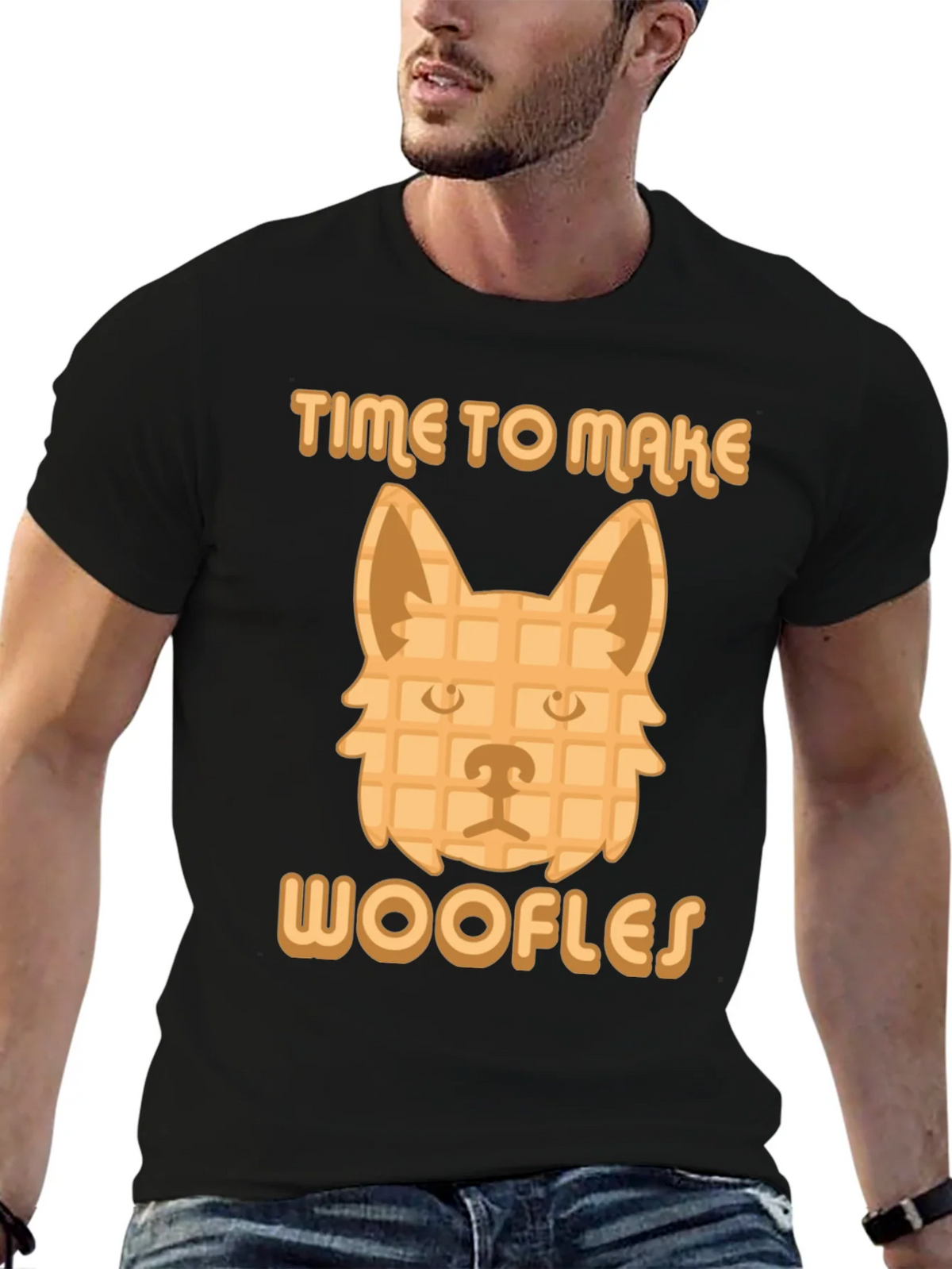 Time to Make Woofles Funny Dog Waffle T-Shirt product image 9