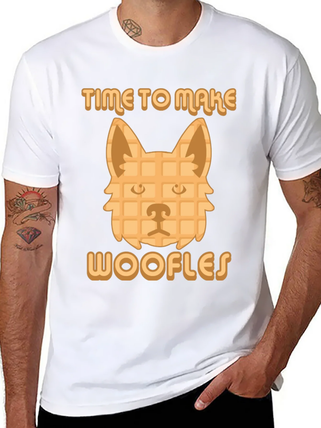 Time to Make Woofles Funny Dog Waffle T-Shirt product image 10