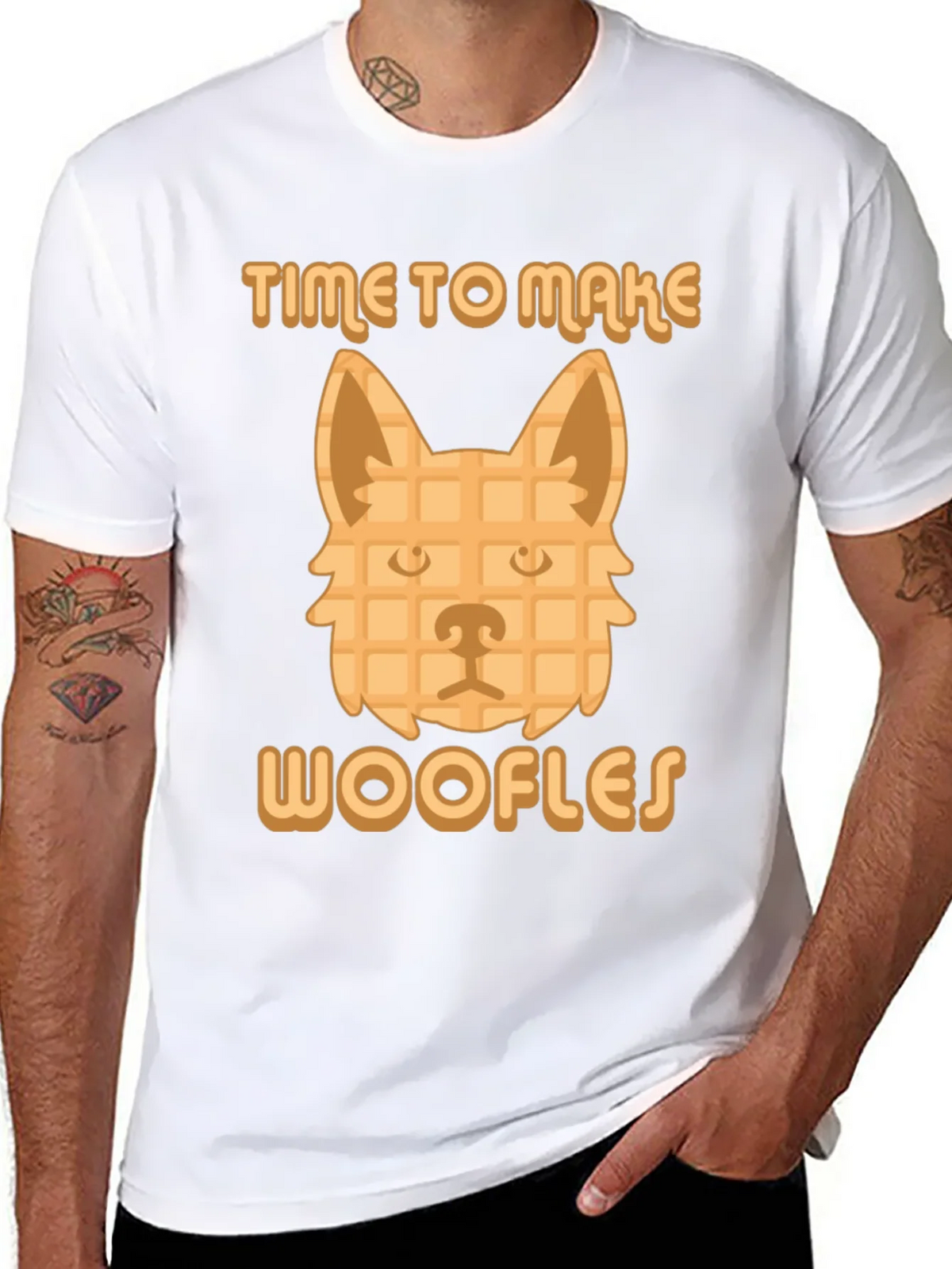 Time to Make Woofles Funny Dog Waffle T-Shirt product image 10