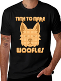 Time to Make Woofles Funny Dog Waffle T-Shirt product image 1