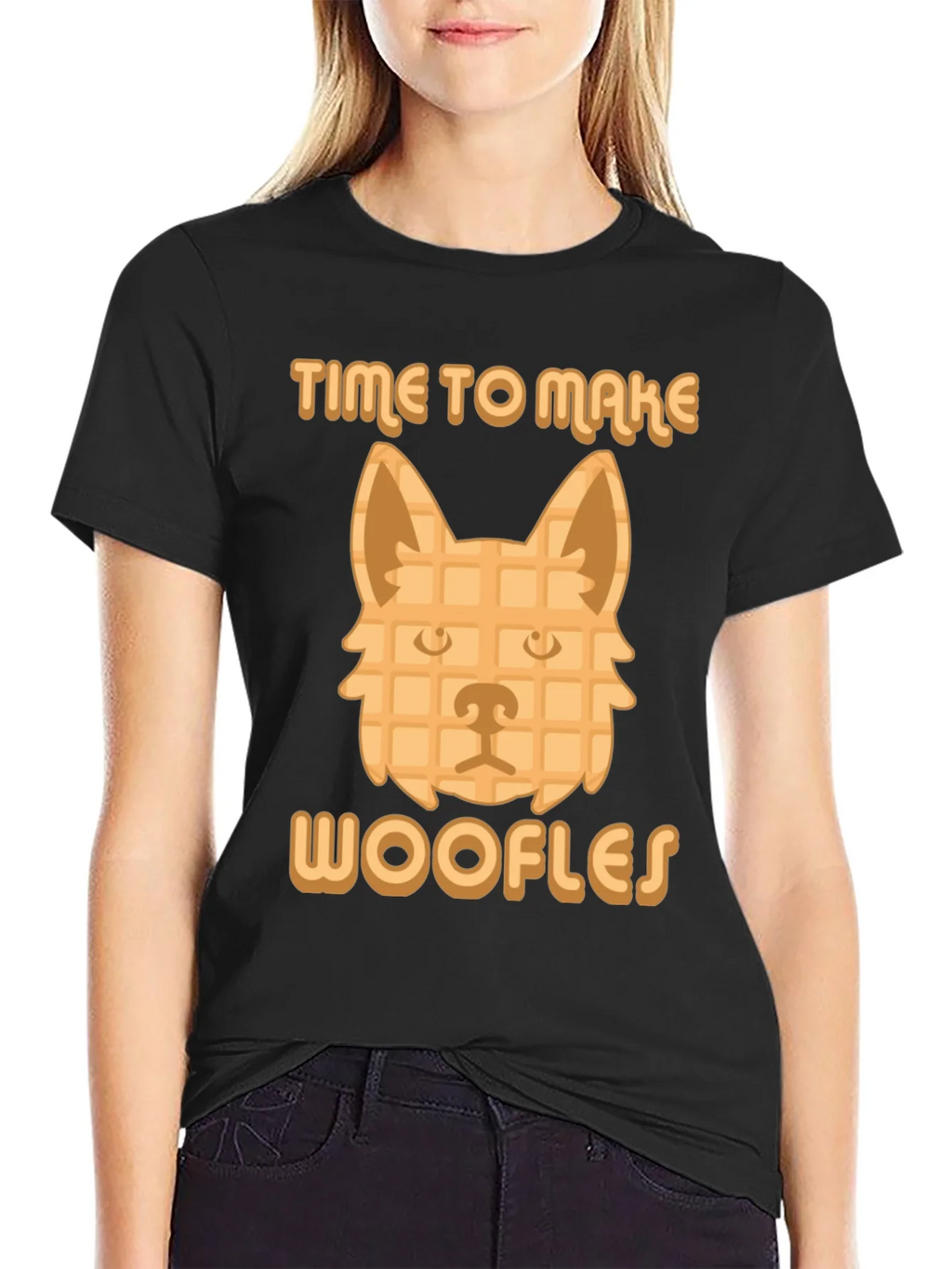 Time to Make Woofles Funny Dog Waffle T-Shirt product image 5