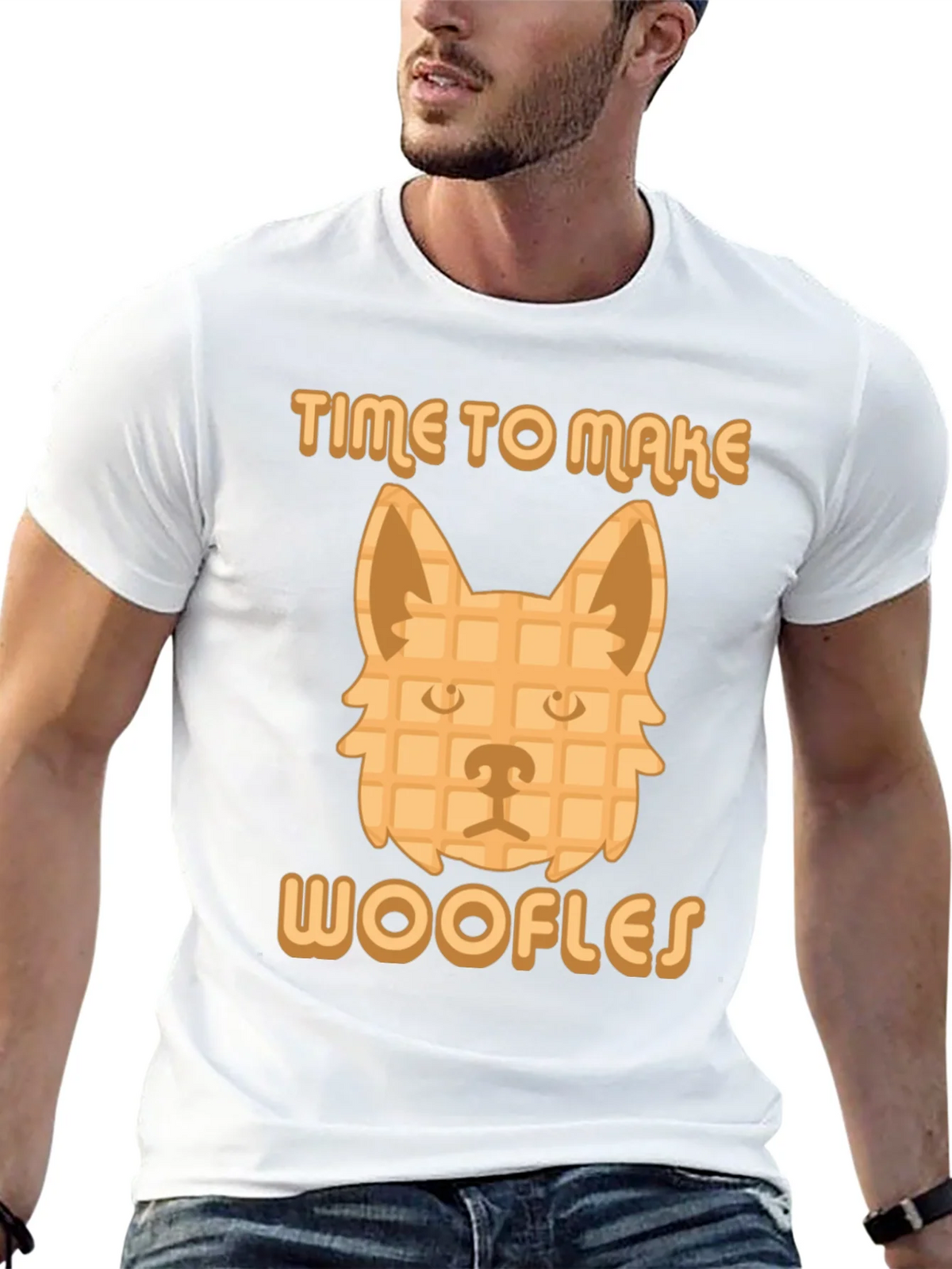 Time to Make Woofles Funny Dog Waffle T-Shirt product image 4
