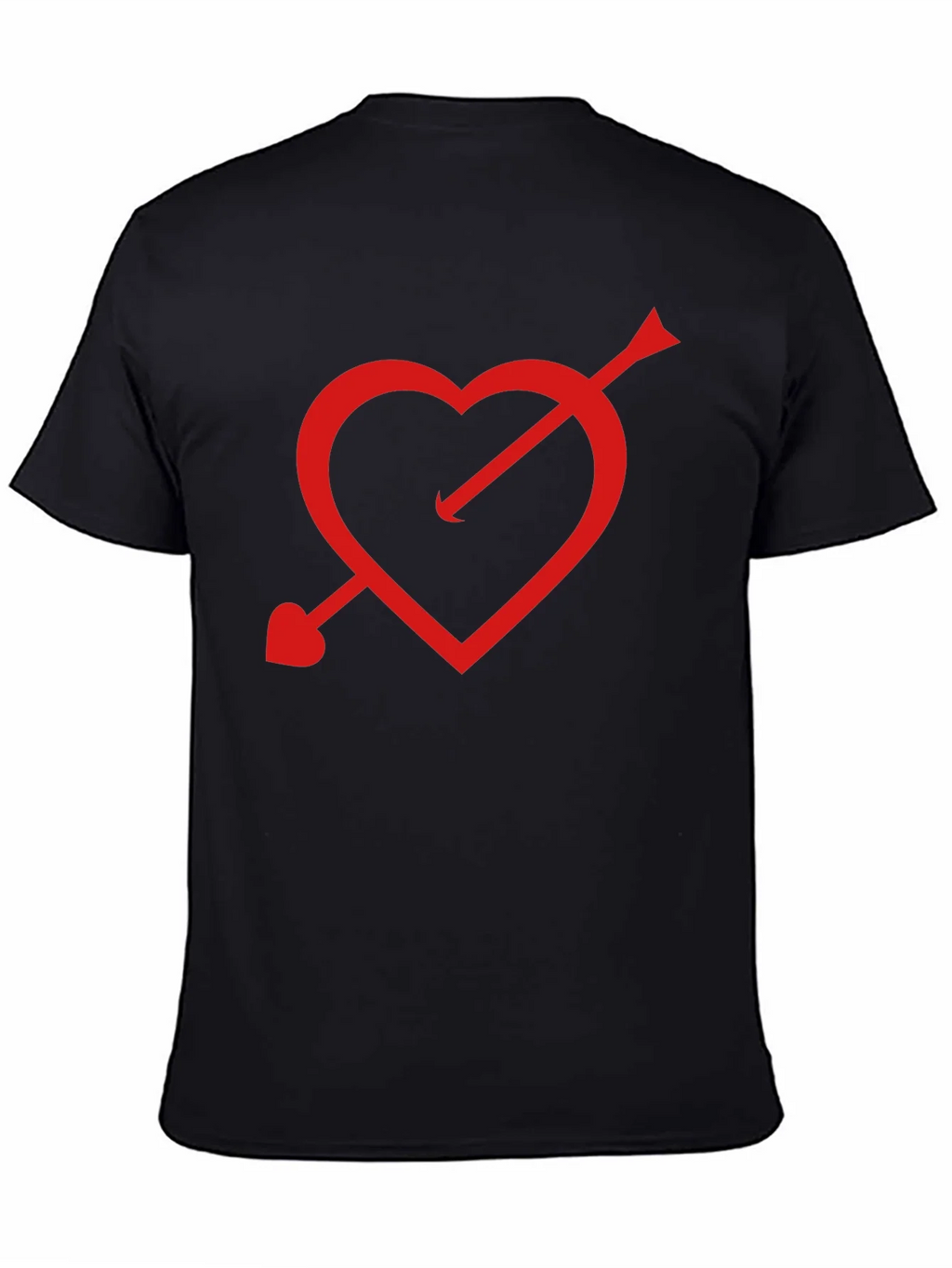 Cupids Arrow Heart T-Shirt - Black product image 7