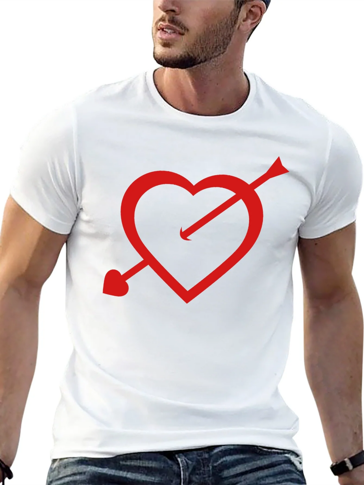 Cupids Arrow Heart T-Shirt - Black product image 4
