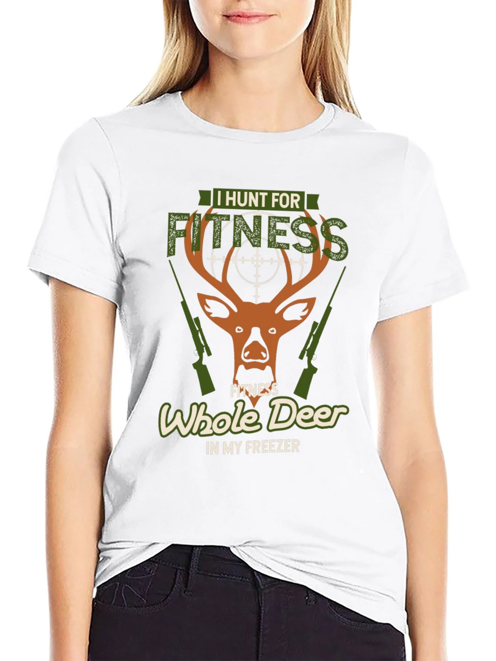 I Hunt for Fitness Deer Hunting Graphic Tee product image 11